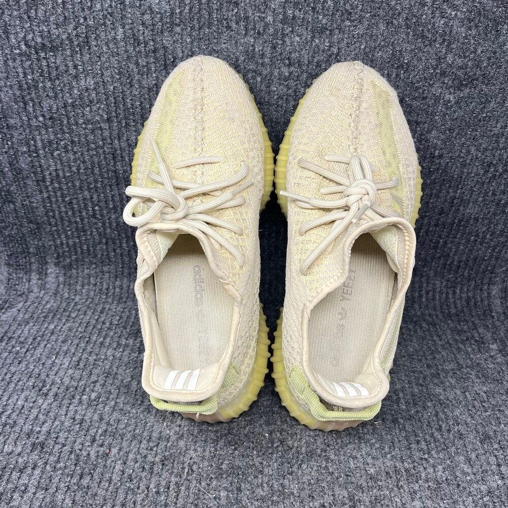 Adidas Yeezy Boost 350 V2 Flax Shoes Mens Size 8 FX9028 - Picture 7 of 8